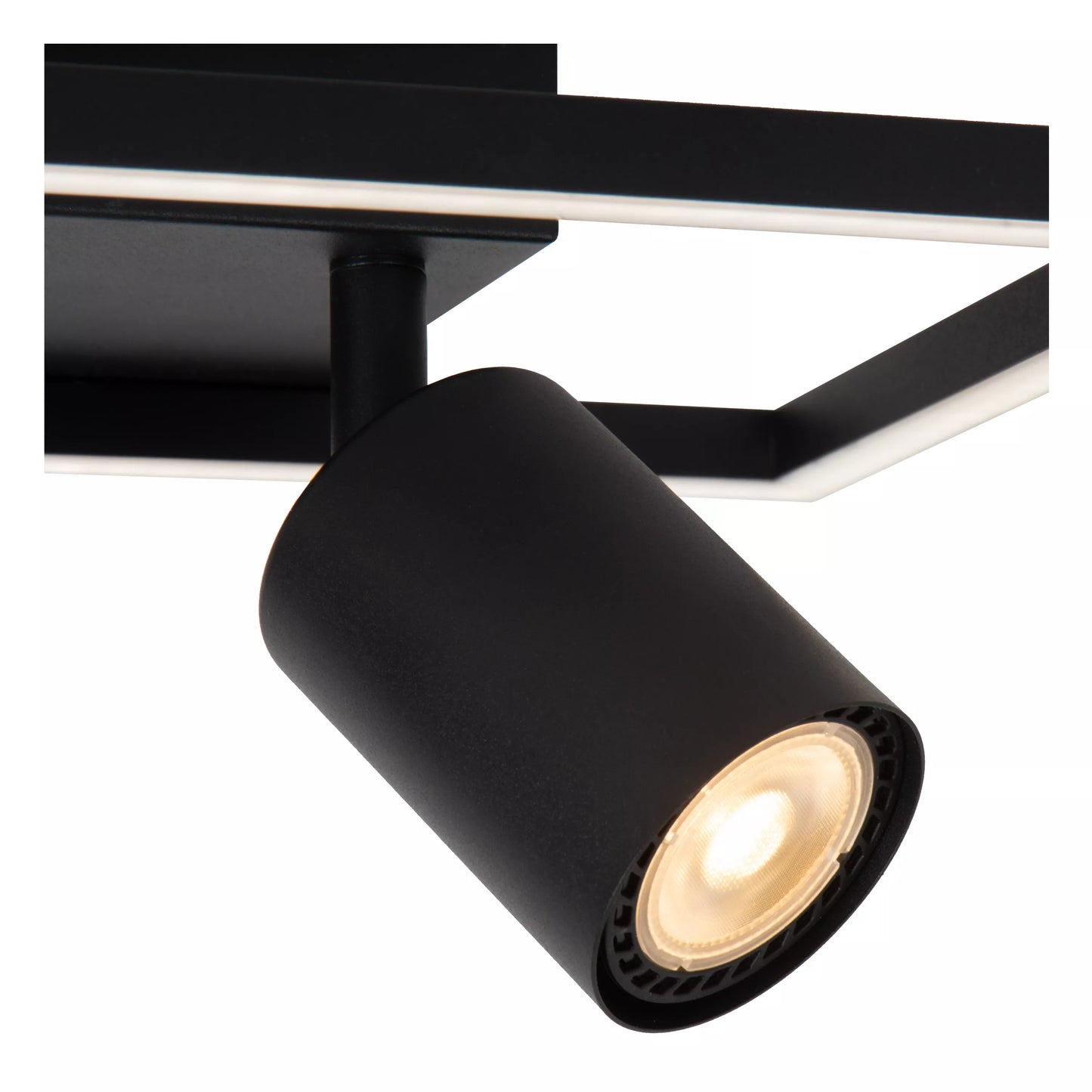 Lucide ARIANNE - Flush ceiling light - LED - 2xGU10- CCT - Black