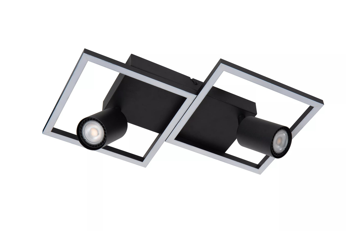 Lucide ARIANNE - Flush ceiling light - LED - 2xGU10- CCT - Black