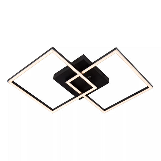 Lucide ARIANNE - Flush ceiling light - LED - CCT - 1x23W 2700K/4000K - Black