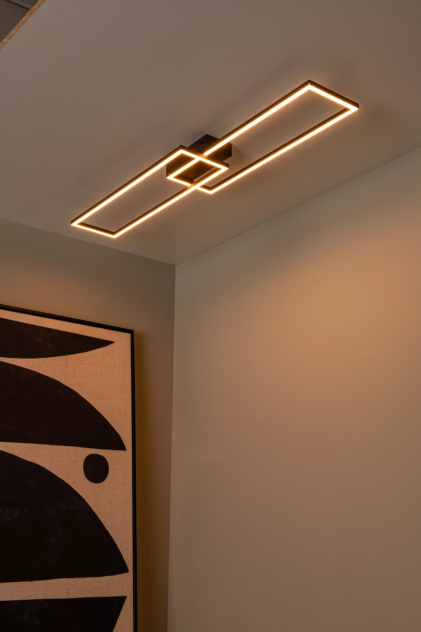 Lucide ARIANNE - Flush ceiling light - LED - CCT - 1x23W 2700K/4000K - Black