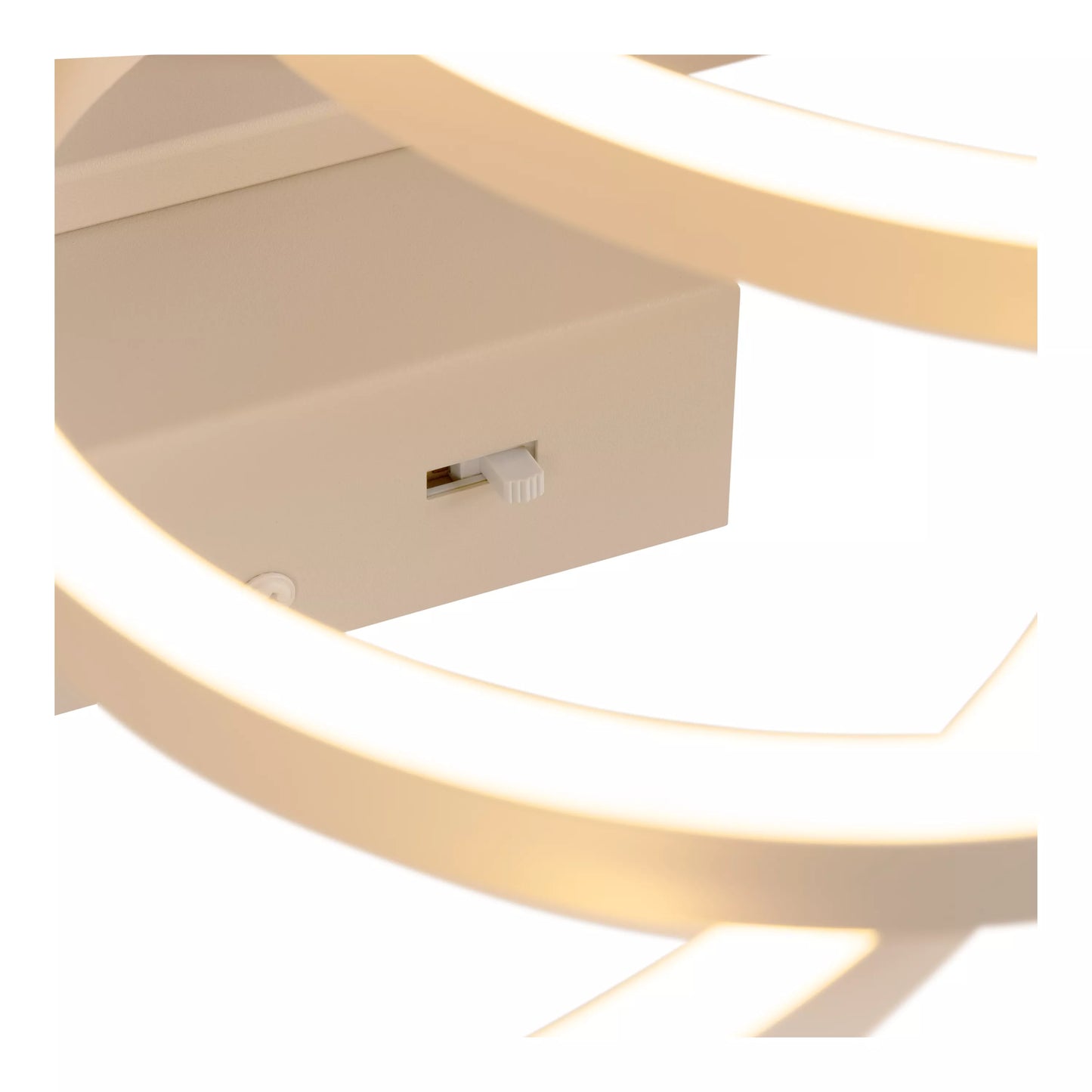 Lucide NICOLA - Flush ceiling light - LED - CCT - 1x37W 2700K/4000K - Taupe | Essential