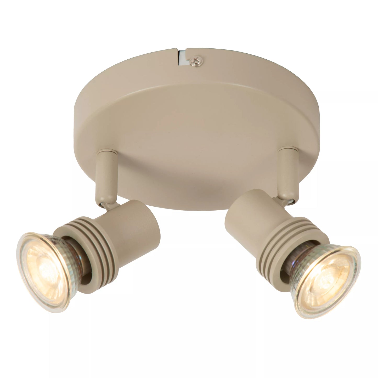 Lucide KIANTI - Ceiling spotlight - Ø 15 cm - 2xGU10 - Taupe