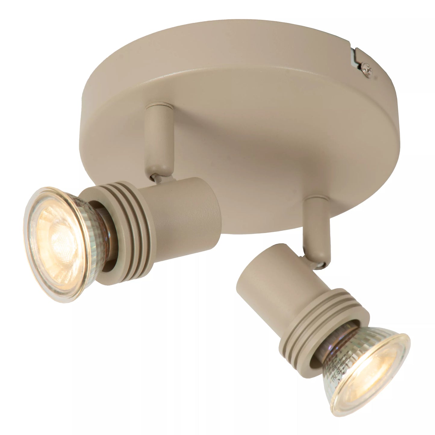 Lucide KIANTI - Ceiling spotlight - Ø 15 cm - 2xGU10 - Taupe