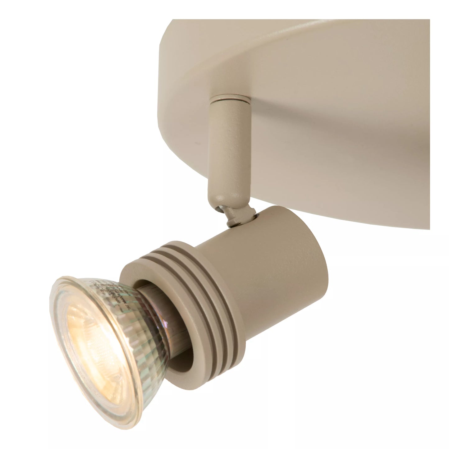 Lucide KIANTI - Ceiling spotlight - Ø 21 cm - 3xGU10 - Taupe