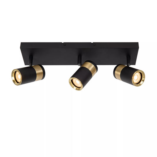 Lucide GORIK - Ceiling spotlight - 3xGU10 - Black
