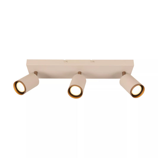Lucide REGINA - Ceiling spotlight - 3xGU10 - Taupe | Essential