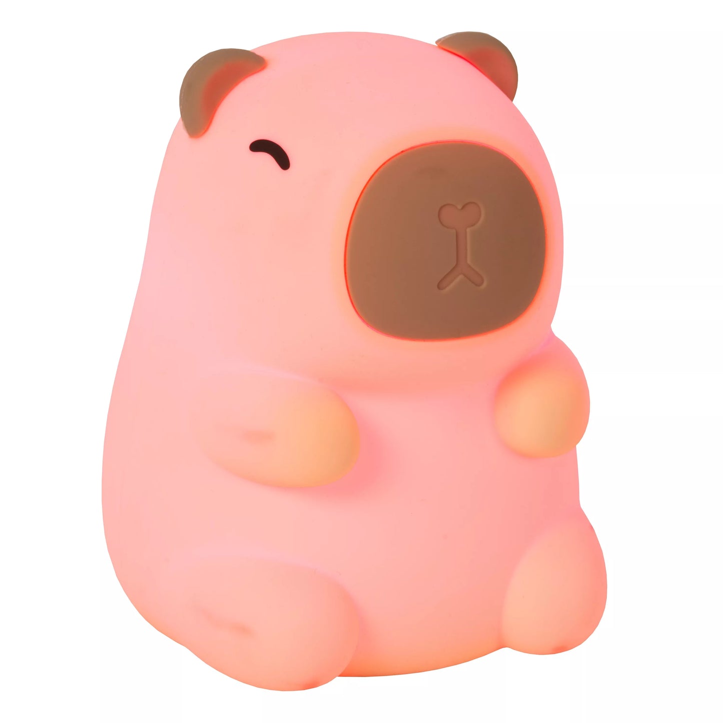 Lucide PINCHA CAPYBARA - Rechargeable Table lamp Children - Battery pack- LED 3 StepDim - 1x0,5W 2100K - Cream | Essential