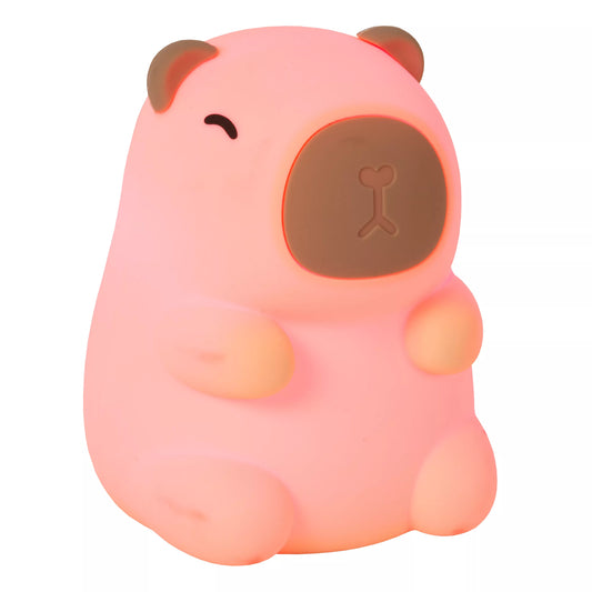 Lucide PINCHA CAPYBARA - Rechargeable Table lamp Children - Battery pack- LED 3 StepDim - 1x0,5W 2100K - Cream | Essential