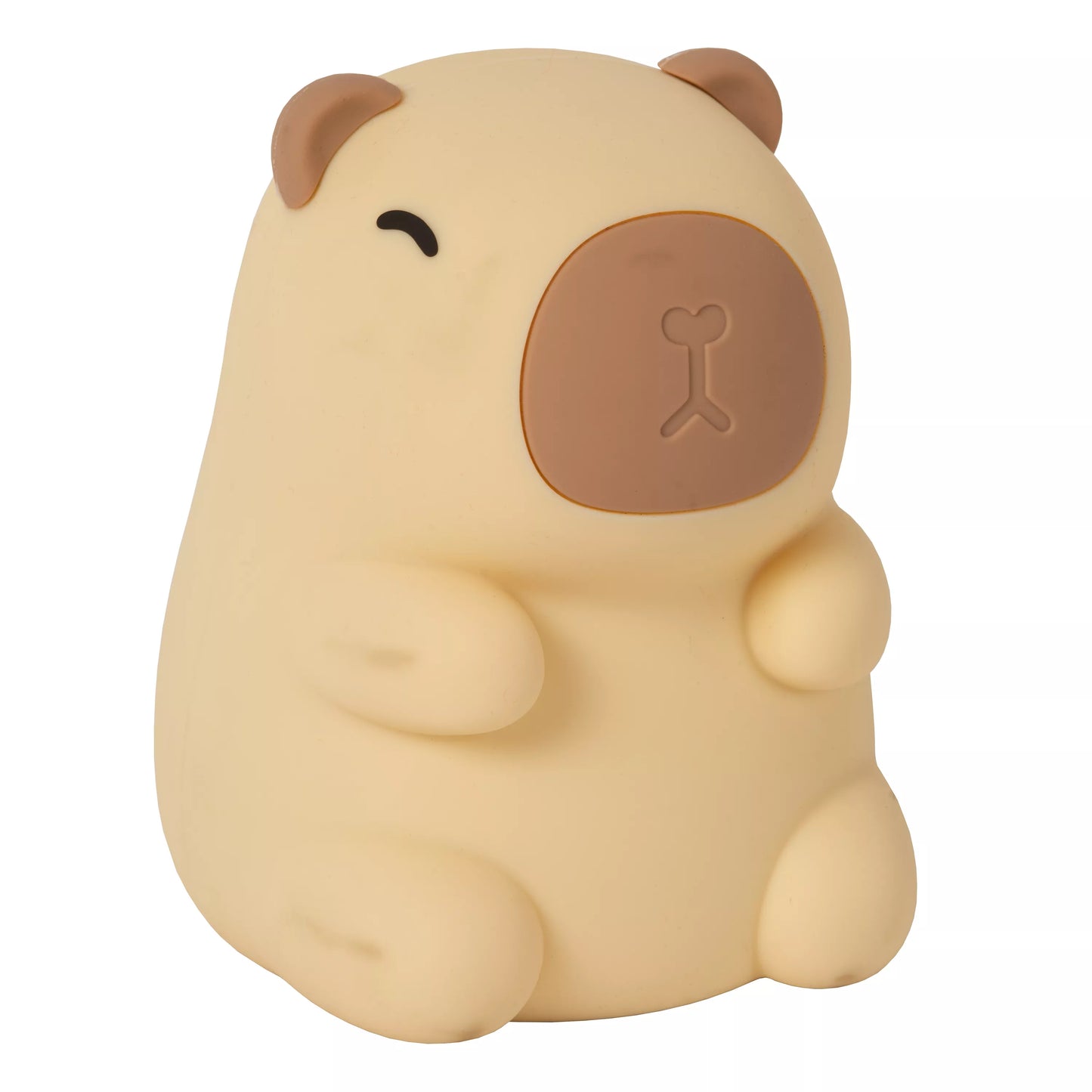 Lucide PINCHA CAPYBARA - Rechargeable Table lamp Children - Battery pack- LED 3 StepDim - 1x0,5W 2100K - Cream | Essential