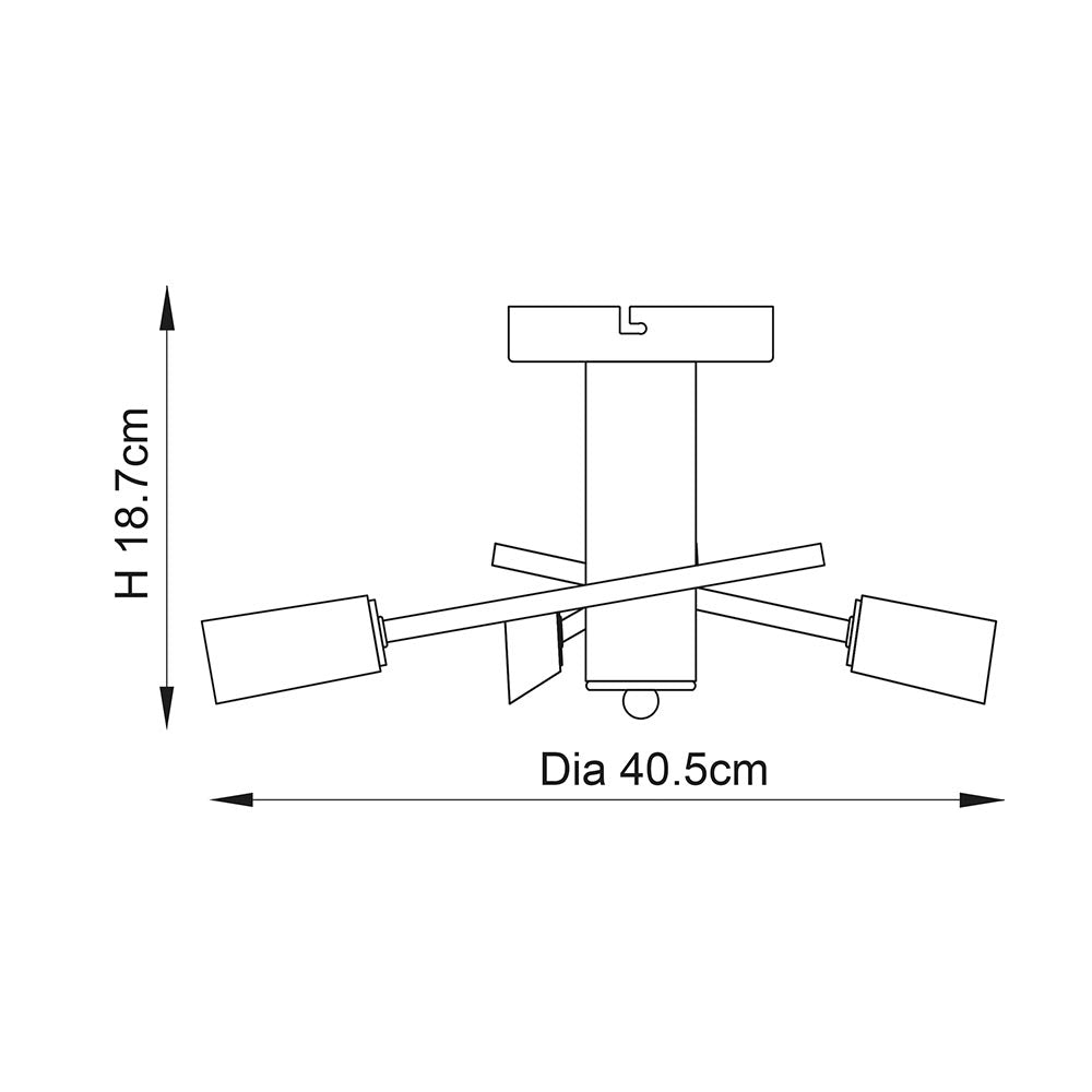 Havana 3lt semi flush
