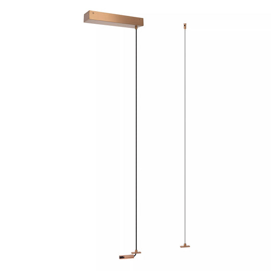 Lucide Premium LINIAL Suspension with mounting base - 1-Circuit lighting system - Smart - 48V Track - Champagne
