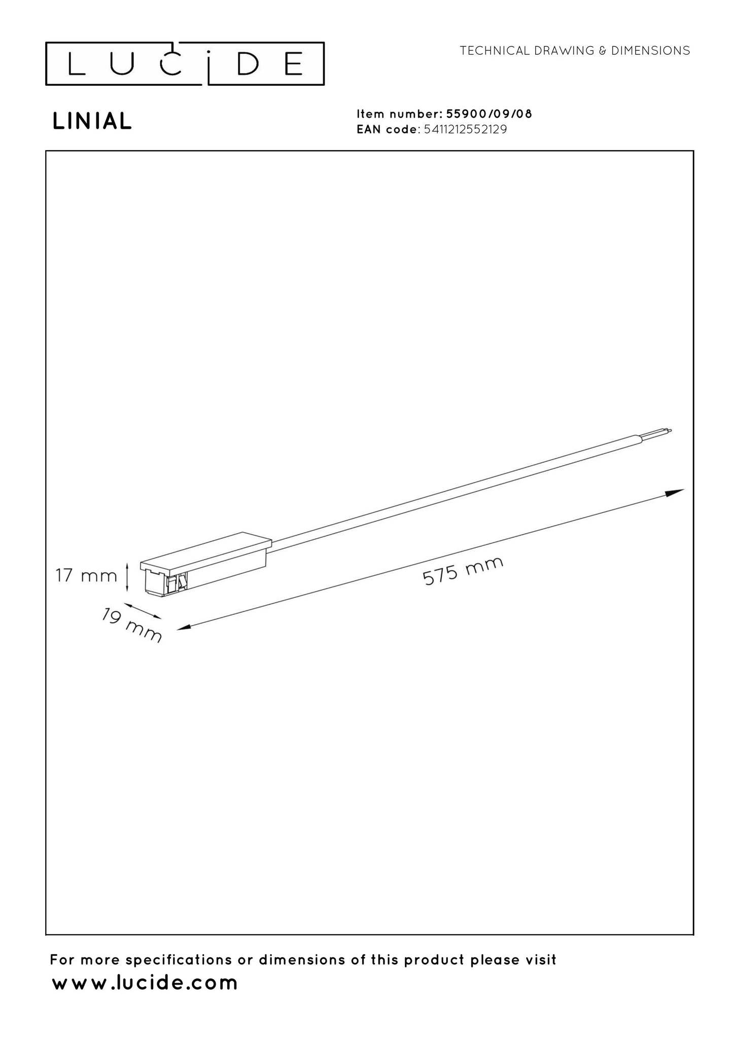 Lucide Premium LINIAL Power supply - 1-Circuit lighting system - Smart - 48V Track - Satin gun metal