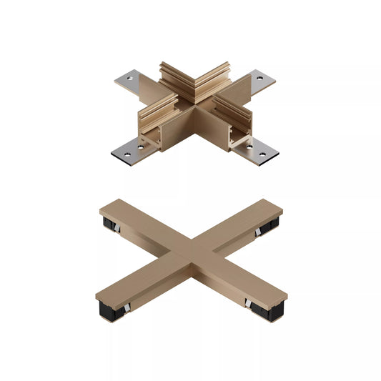 Lucide Premium LINIAL X-connector - 1-Circuit lighting system - Smart - 48V Track - Champagne