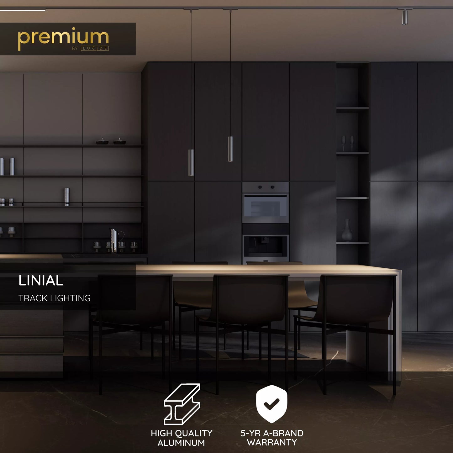 Lucide Premium LINIAL X-connector - 1-Circuit lighting system - Smart - 48V Track - Satin Gun Metal