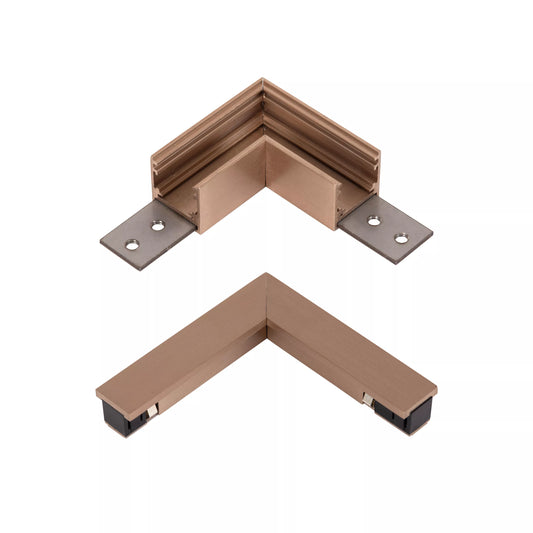 Lucide Premium LINIAL L - Connector & Corner Horizontal - 1-Circuit lighting system - Smart - 48V Track - Champagne