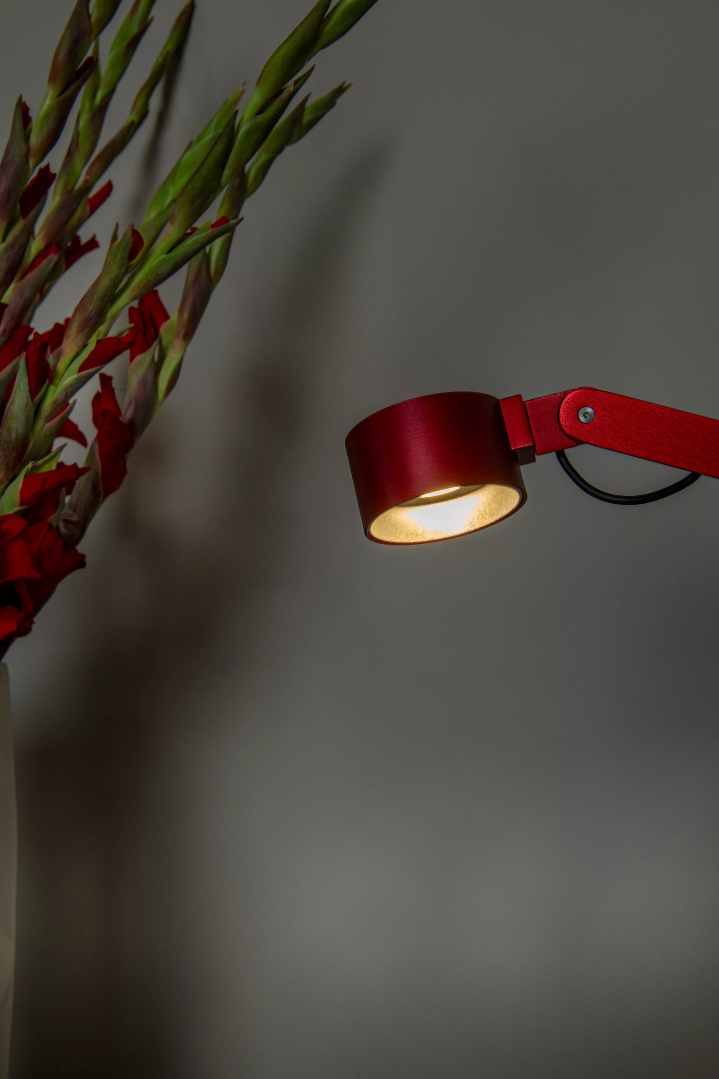 Lucide OGDEN - Desk lamp- LED 3 StepDim - 1x7W 3000K - Red | Premium