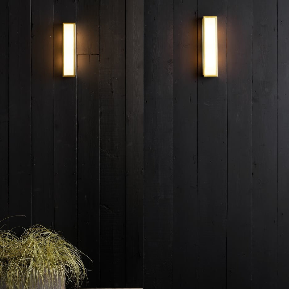 Astro Salerno Wall Light - 350mm - Black or Natural Brass