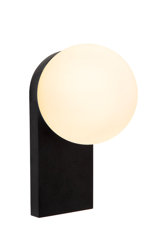 Lucide TASSA - Wall light Bathroom - LED Dim. - 1x7,6W 1800K/3000K - Black