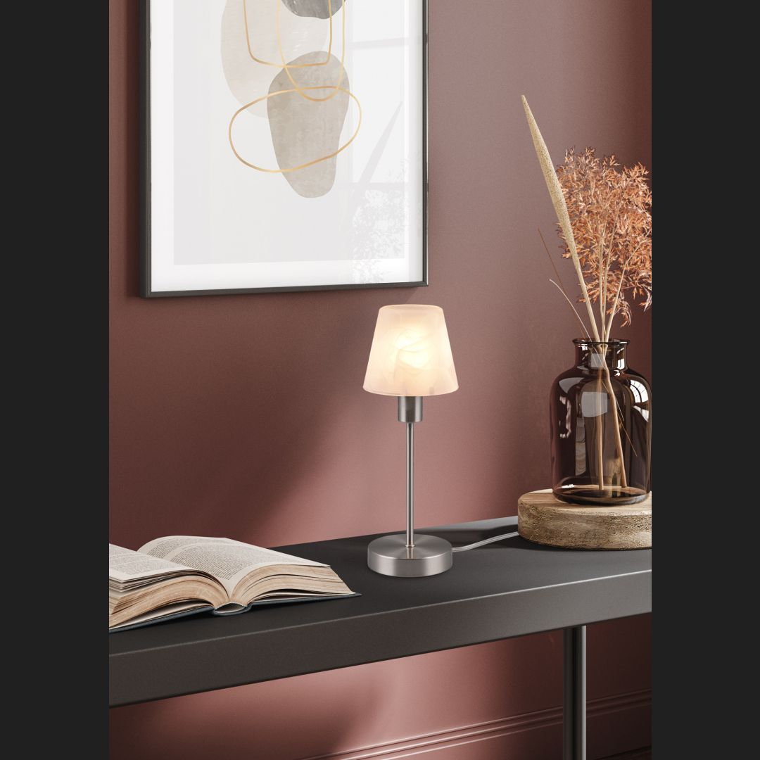 Luis Ii  - Table lamp - White Brushed - Trio