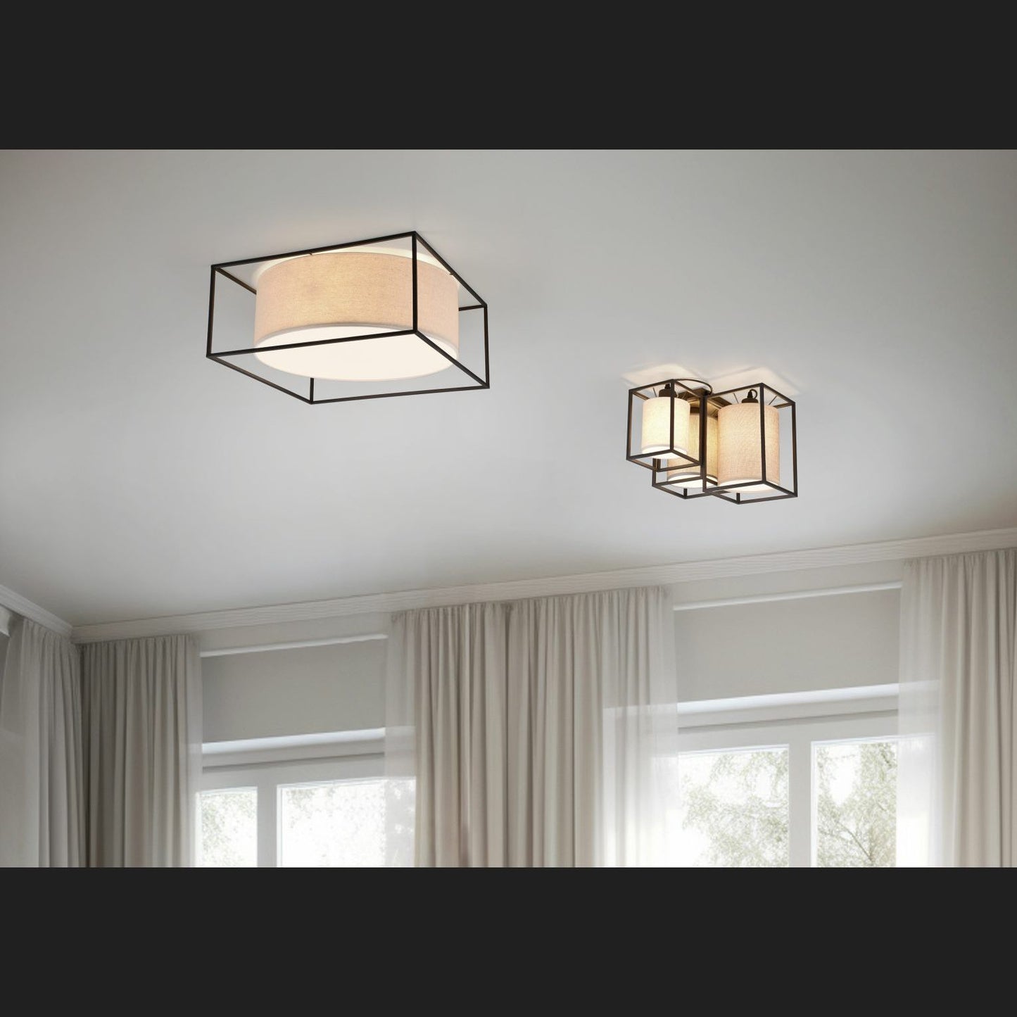 Ross  - Ceiling lamp - Brown - Trio