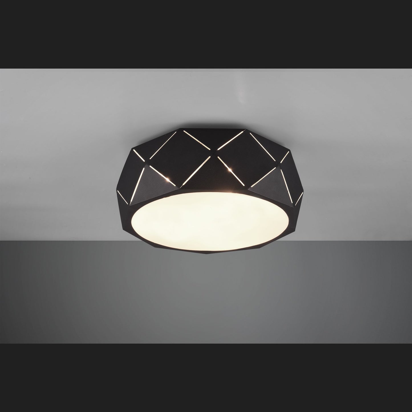 Zandor  - Ceiling lamp - Black Matt - Trio
