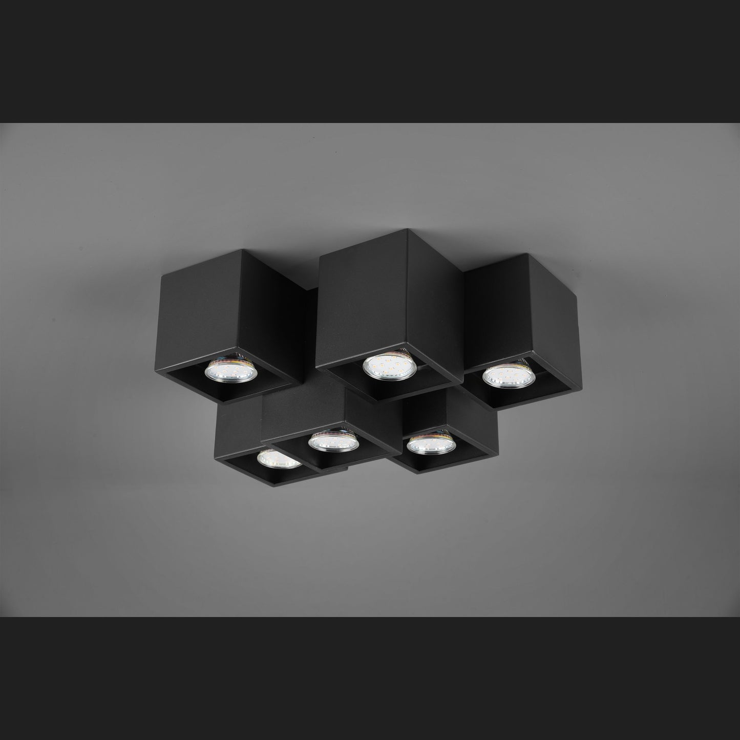 Fernando  - Ceiling lamp - Black Matt - Trio