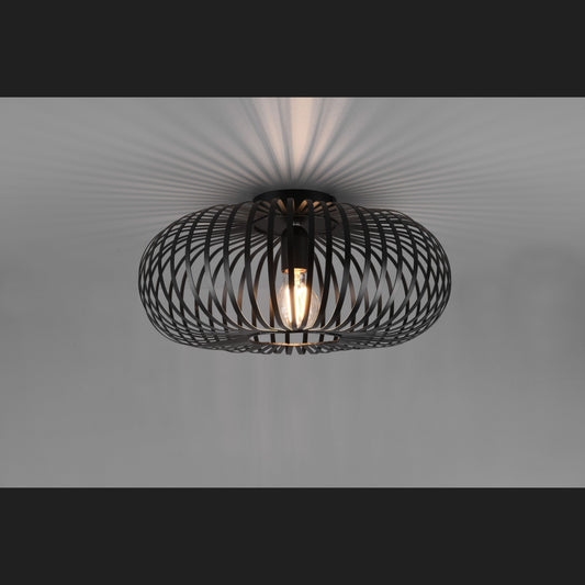 Johann  - Ceiling lamp - Black Matt - Trio