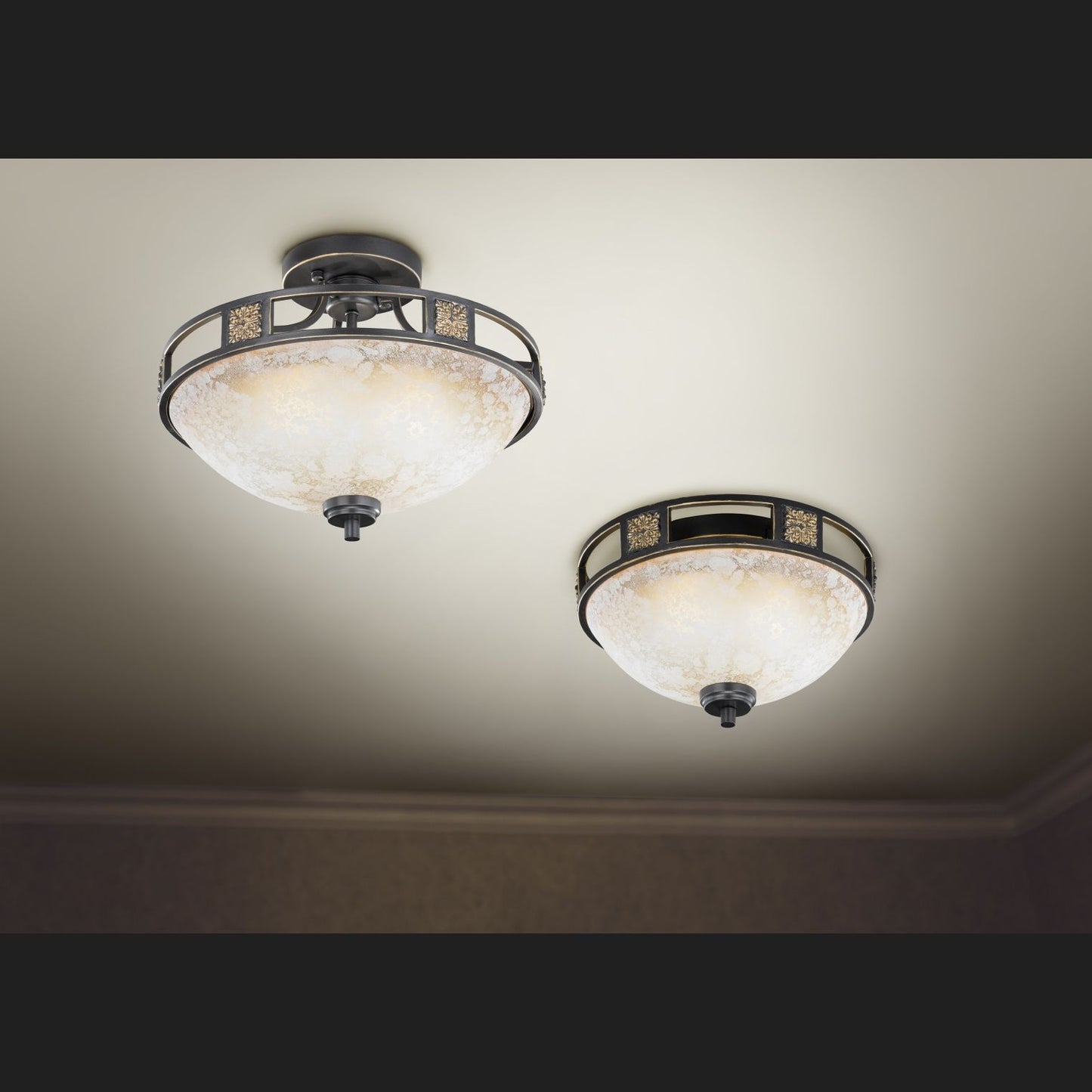 Quinta  - Ceiling lamp - Alabaster Coloured - Trio