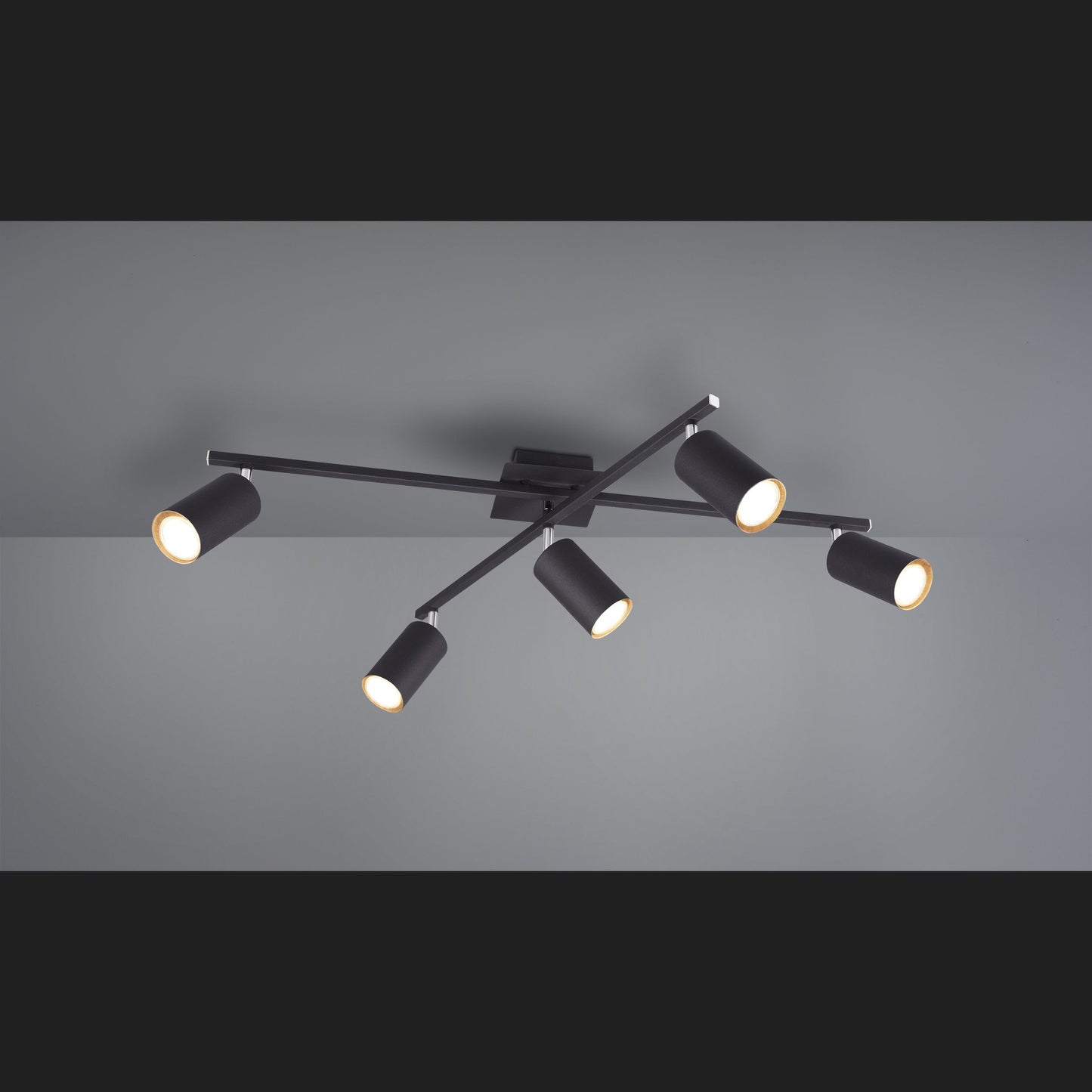Marley  - Ceiling lamp - Black Matt - Trio