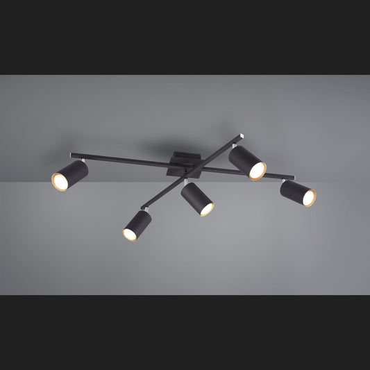 Marley  - Ceiling lamp - Black Matt - Trio