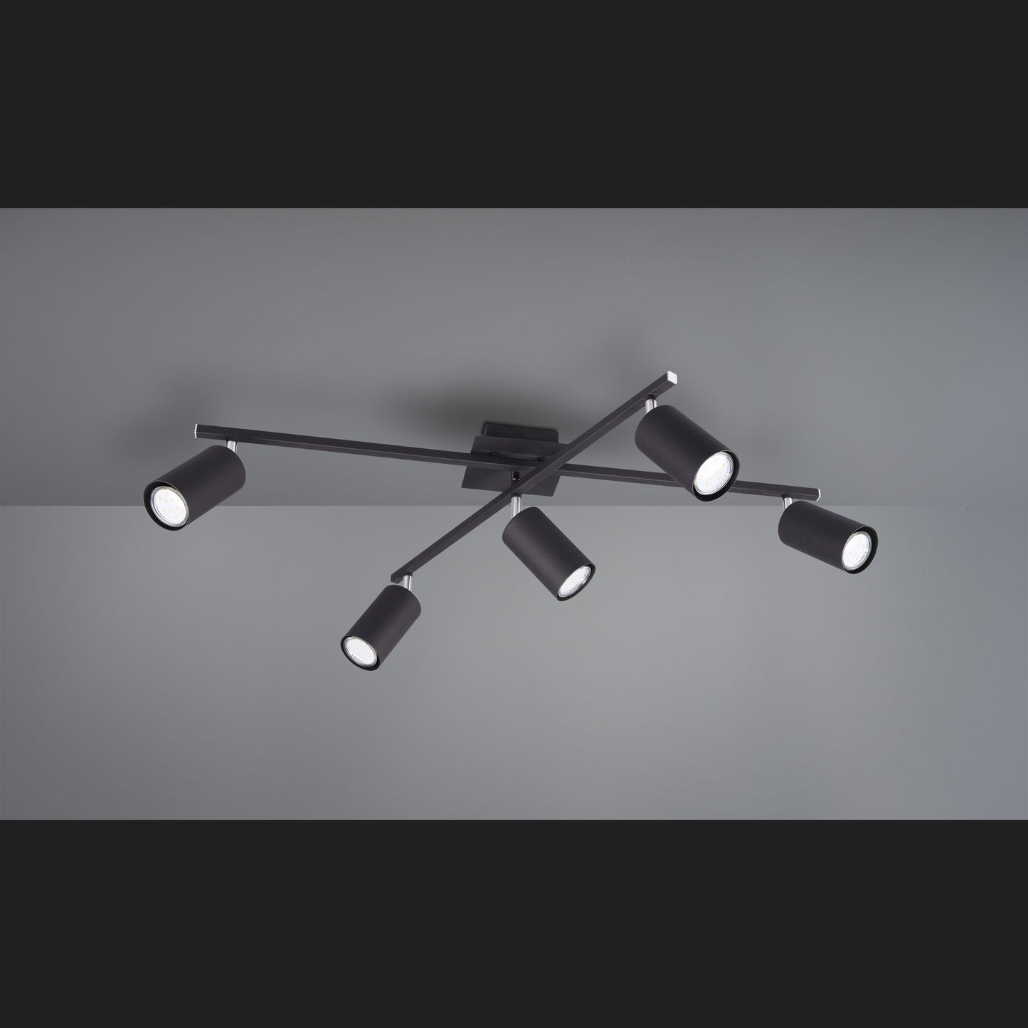 Marley  - Ceiling lamp - Black Matt - Trio