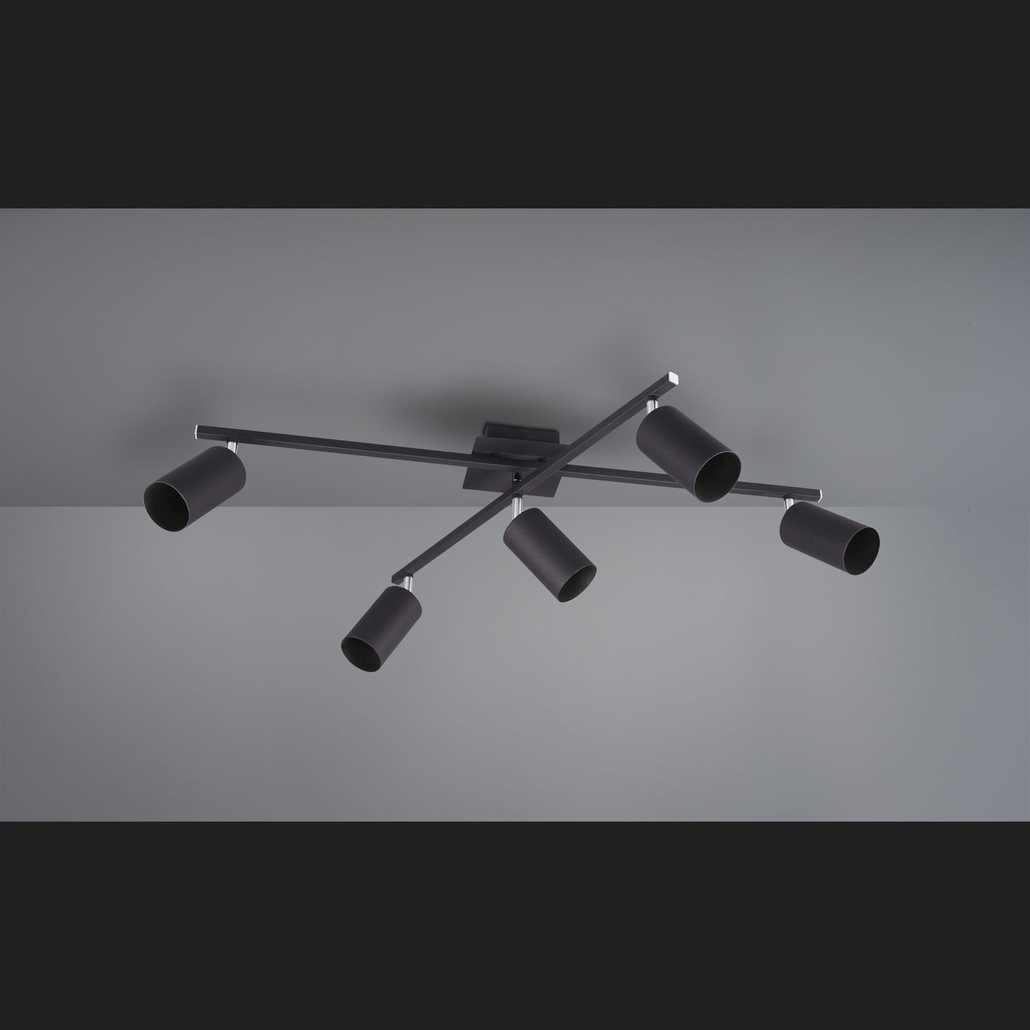 Marley  - Ceiling lamp - Black Matt - Trio