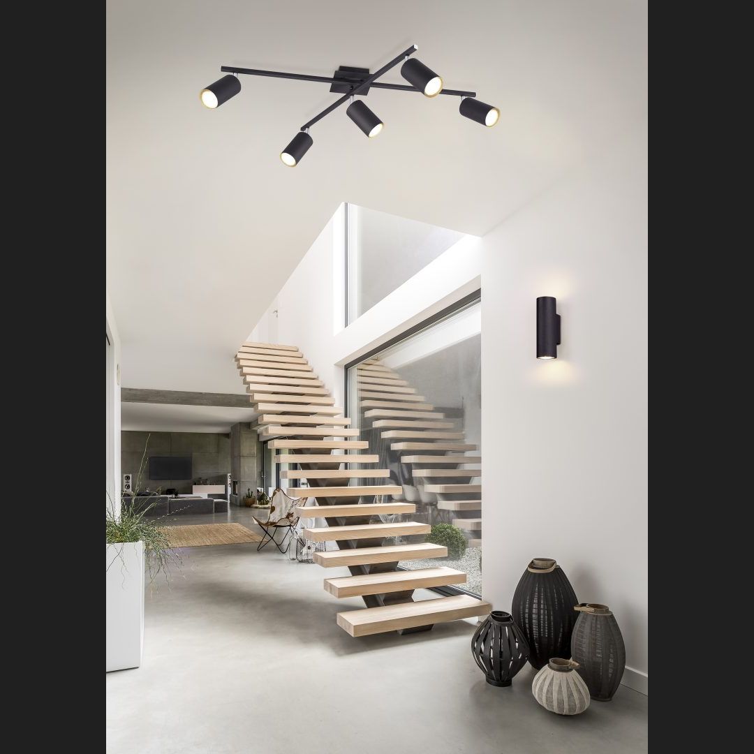 Marley  - Ceiling lamp - Black Matt - Trio