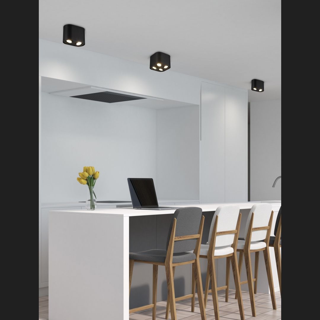 Cookie  - Ceiling lamp - Black Matt - Trio