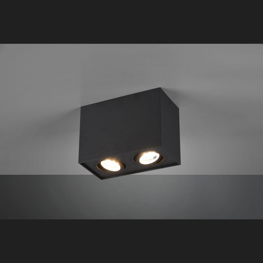 Biscuit  - Ceiling lamp - Black Matt - Trio