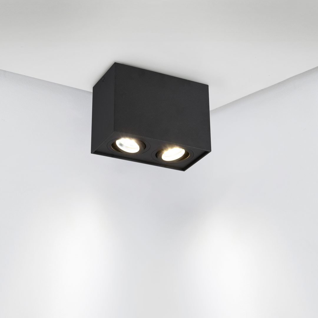 Biscuit  - Ceiling lamp - Black Matt - Trio
