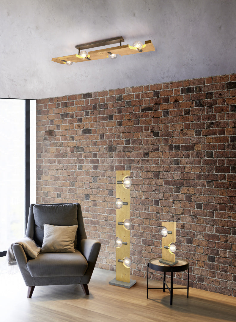 Tailor  - Ceiling lamp - Natural Finish - Trio