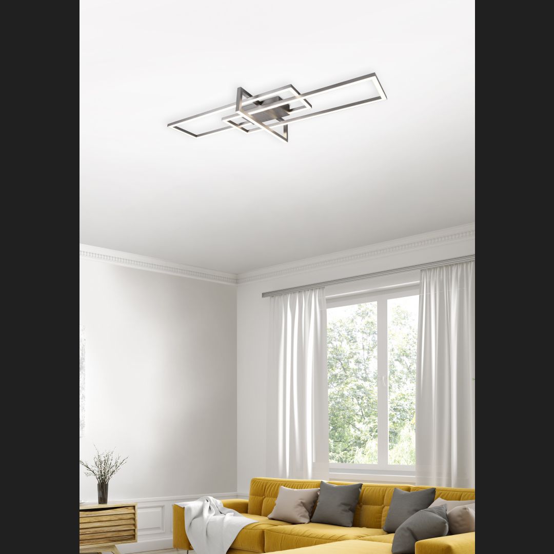 Salinas  - Ceiling lamp - Nickel Matt - Trio