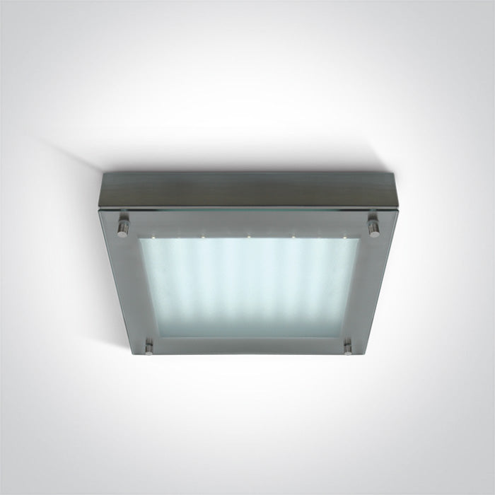 Square LED Plafo Steel