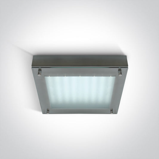 Square LED Plafo Steel