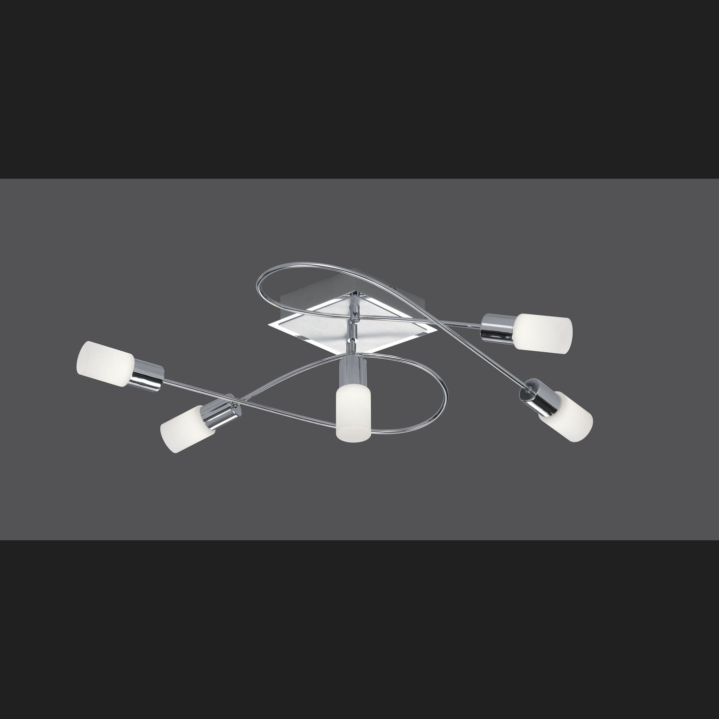 Clapton  - Ceiling lamp - White Brushed - Trio