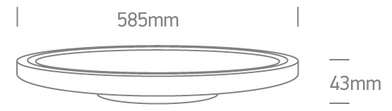 The Ultra Slim LED Plafo Aluminium