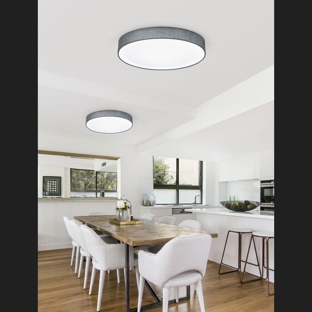 Lugano  - Ceiling lamp - Grey - Trio