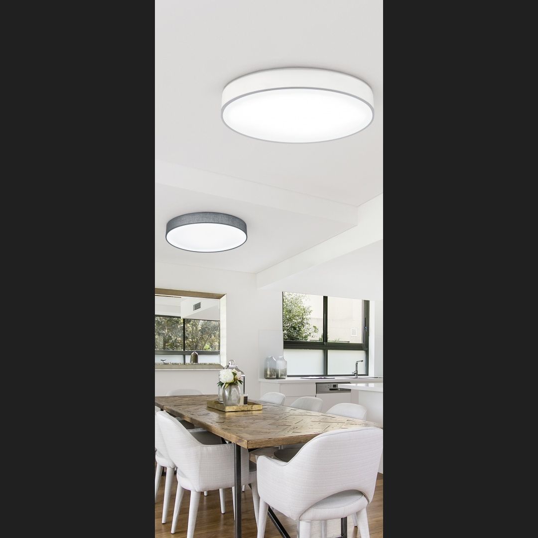 Lugano  - Ceiling lamp - Grey - Trio
