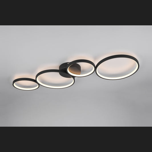 Rondo  - Ceiling lamp - Black Matt - Trio