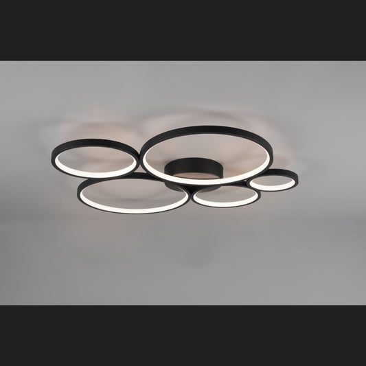 Rondo  - Ceiling lamp - Black Matt - Trio