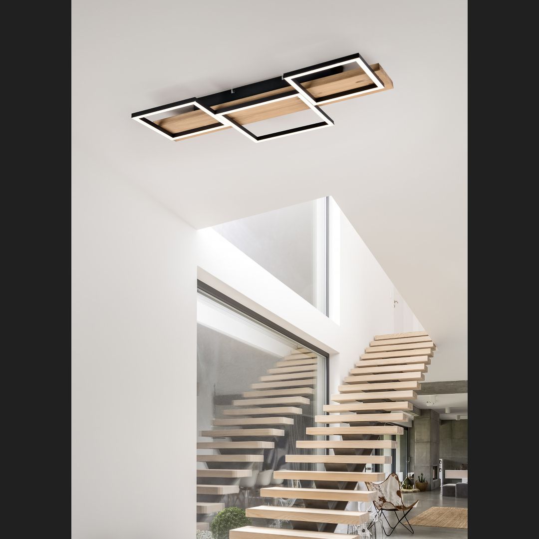 Harper  - Ceiling lamp - Black Matt - Trio