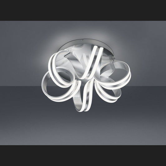 Carrera  - Ceiling lamp - Brushed Aluminium - Trio