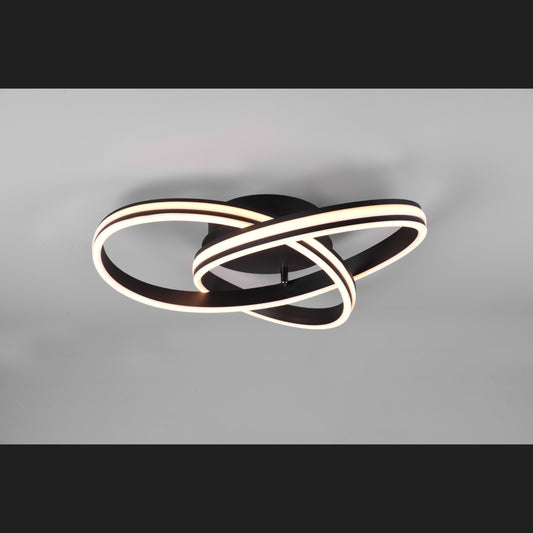 Nuria  - Ceiling lamp - Black Matt - Trio