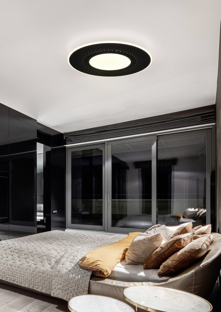 Verus  - Ceiling lamp - Black Matt - Trio
